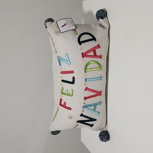 Feliz Navidad Pillow STOREHOUSE 14in x 24in